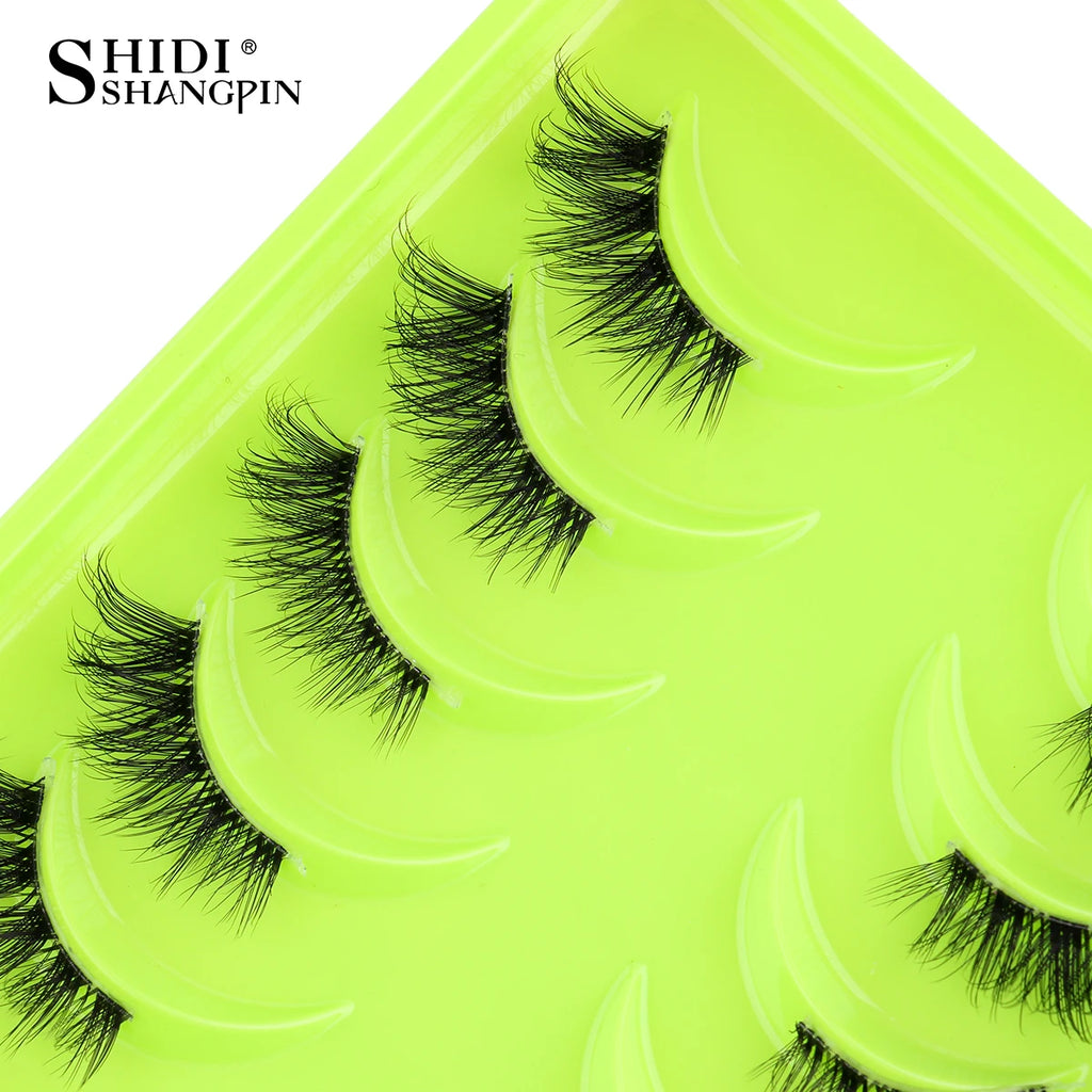 YSDO 30 Style Natural Faux 3D Mink Eyelashes Wispy Fluffy False Lashes Extension Makeup Handmade Fake Lashes Soft Half Eyelashes HIP