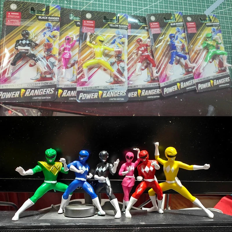 Hasbro Power Rangers 6-Piece PVC Action Figure Set | Official Action Figure Set HIP