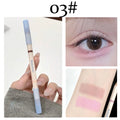 2-in-1 Pink Purple Matte Under Eye Pencil Aegyo Sal Highlighter Lying Silkworm Pen Eye Makeup Easy To Use Eyeshadow Cosmetic HIP 03