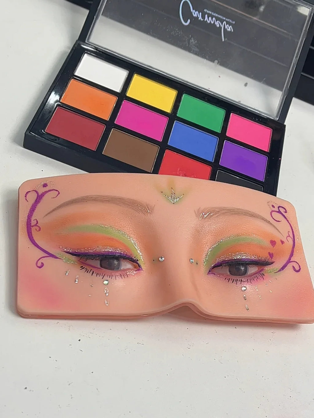 3D Silicone Makeup Practice Board – Face Mannequin for Beginners Makeup Practice Board HIP
