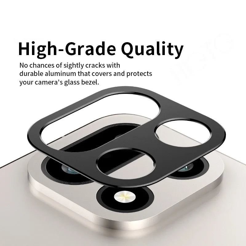 OnePlus 15 Camera Bezel Cover – Slim Black Metal Protector Camera Lens Protector HIP
