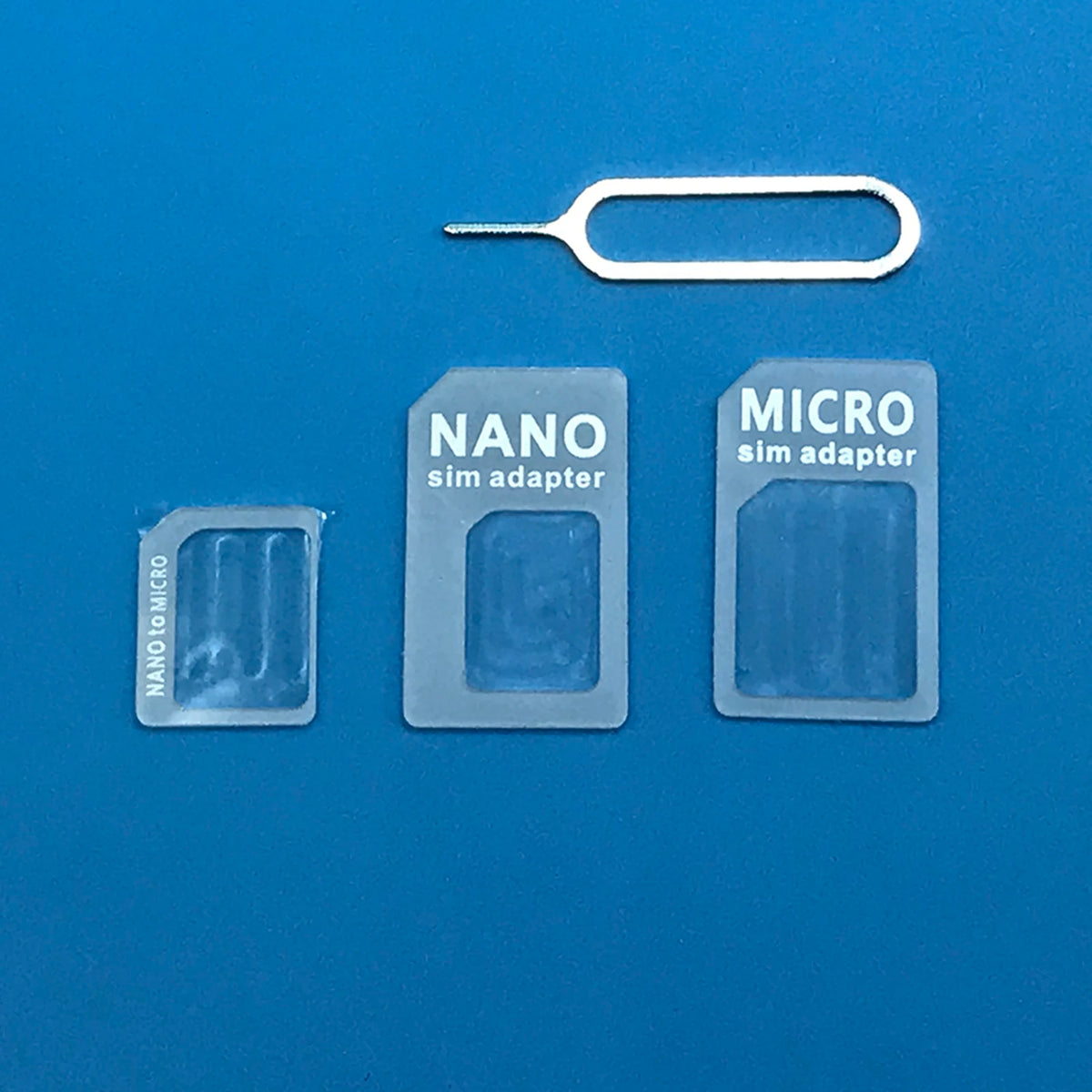 Nano SIM to Micro & Standard Adapter Converter Kit 3-Pack SIM Card Adapter HIP White
