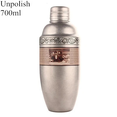 Engraved Stainless Steel Boston Cocktail Shaker 550ml/850ml Cocktail Shaker HIP Unpolish 700ml