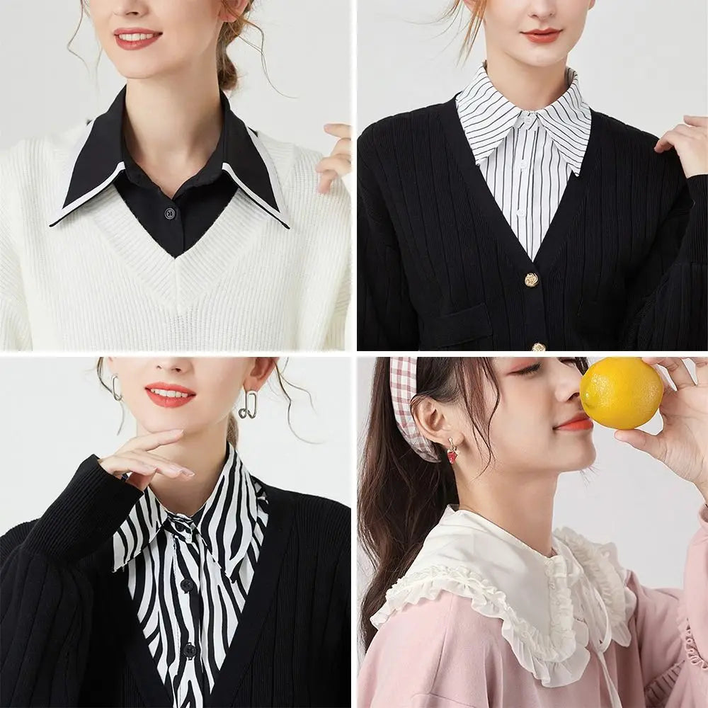 Detachable Fake Collar for Women – Vintage Lapel Neckwear Detachable Collar HIP