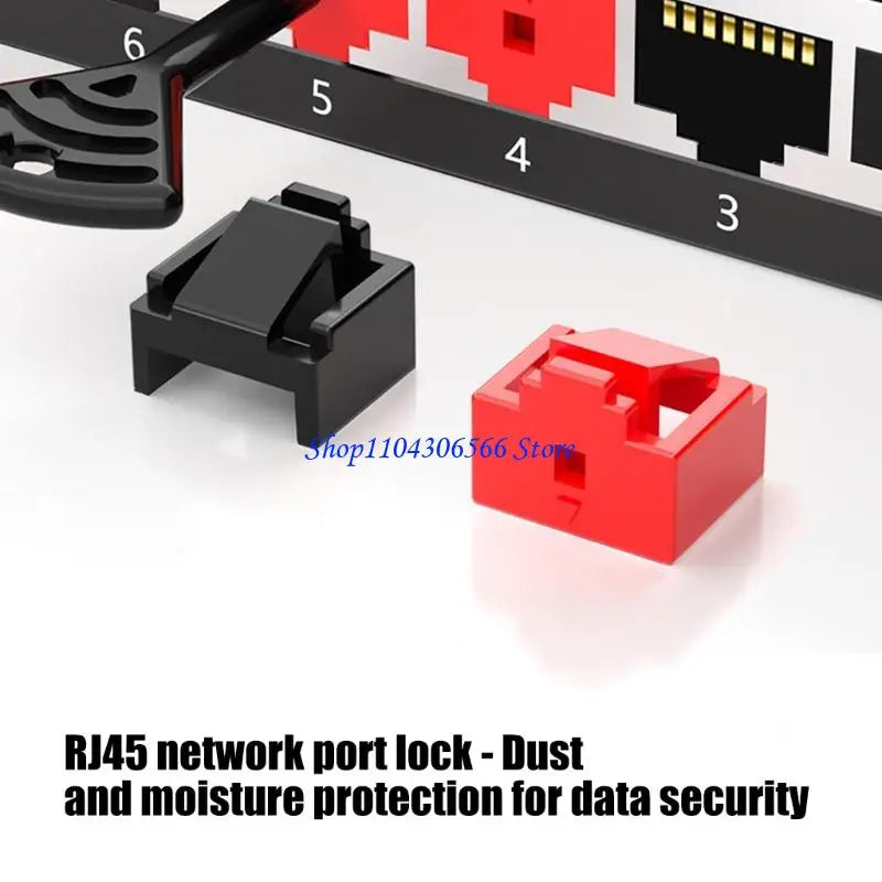10-Pack RJ45 Dust Plugs – Ethernet Port Protectors Network Port Protectors HIP