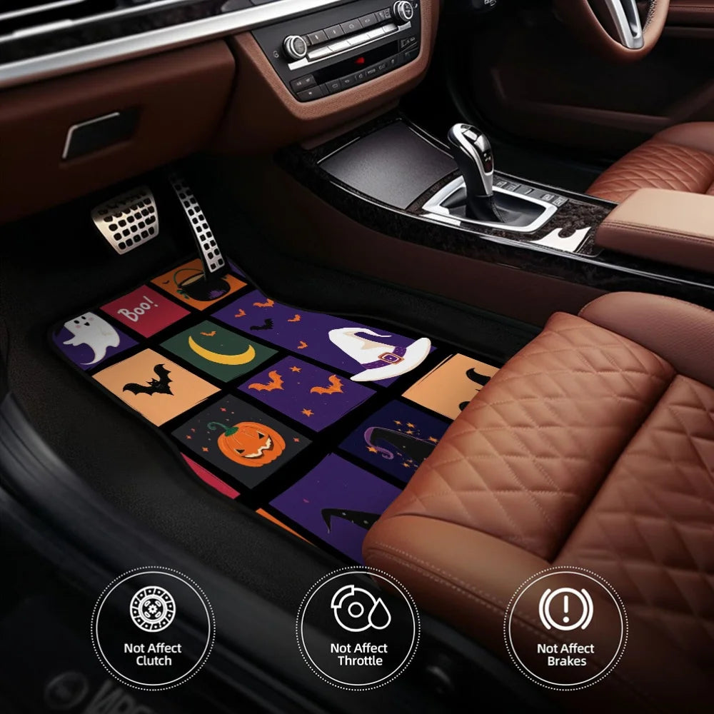 Halloween Car Floor Mats Set of 4 – Fits Sedans & SUVs Car Floor Mats HIP