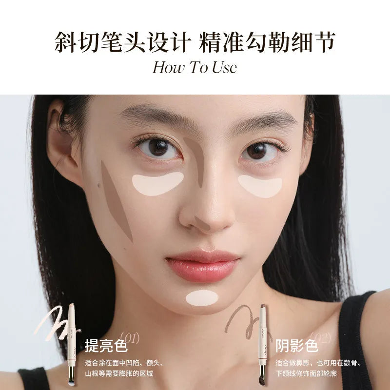 JOOCYEE Double-Ended Contour & Highlight Pen with Brush Contour Highlight Pen HIP