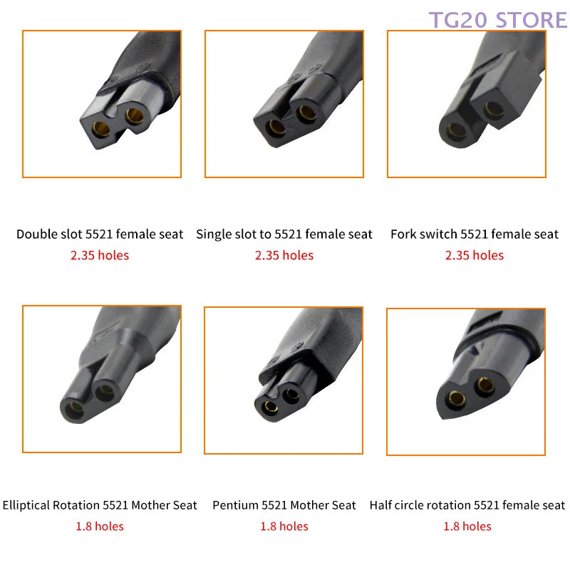 8-Pack 5V USB Replacement Charger Cable for Shavers & Clippers USB Charger Adapter HIP