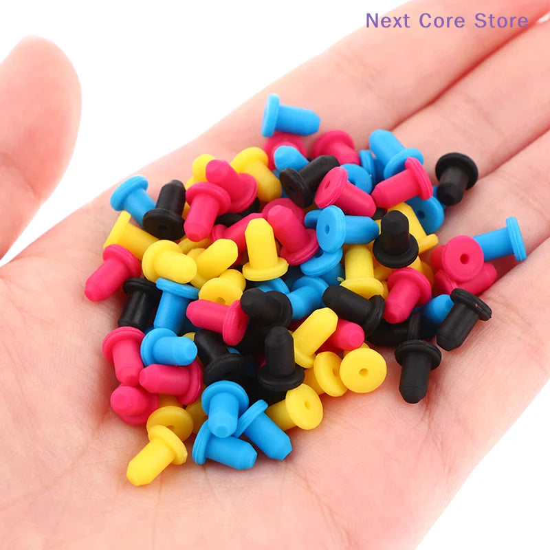 10-Pack 4mm Rubber Silicone Seal Plugs for Printer Ink Systems Printer Seal Plugs HIP