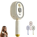 3-in-1 Electric Steam Hair Brush Comb – Mist & Ion Tech Electric Hair Comb HIP White