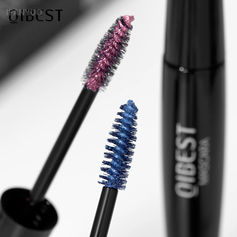 5 Colors Diamond Shimmering Mascara Long Lasting Makeup 3D Volume Eyelashes Curling Glitter Mascara Eye Lash Female Cosmetic HIP