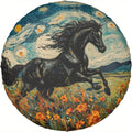 Starry Night Horse Spare Tire Cover – Waterproof RV SUV Camper Spare Tire Cover HIP 1 16in