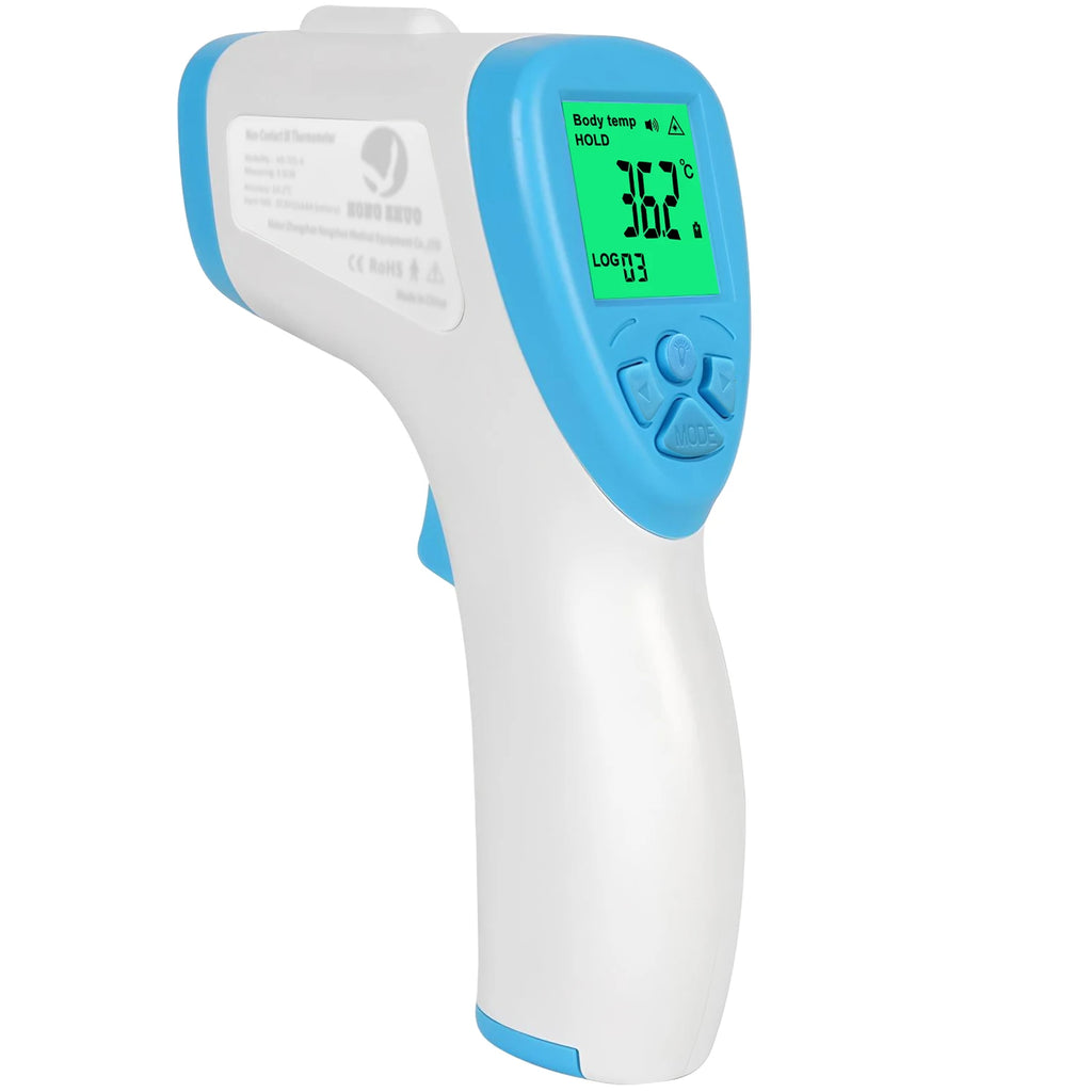 Digital Infrared Thermometer – Tri-Color Backlight, Body & Surface Infrared Thermometer HIP White