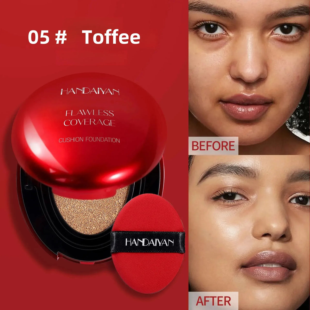 Handaiyan Air Cushion Foundation – Lightweight Full Coverage Air Cushion Foundation HIP
