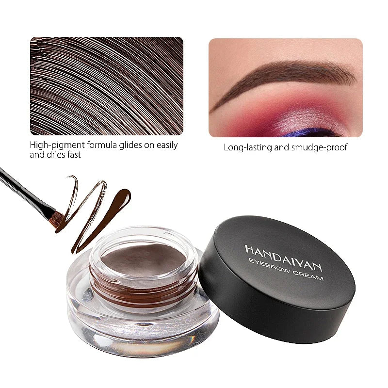 HANDAIYAN Waterproof Eyebrow Cream Gel – 12 Colors | High Pigment Eyebrow Cream Gel HIP