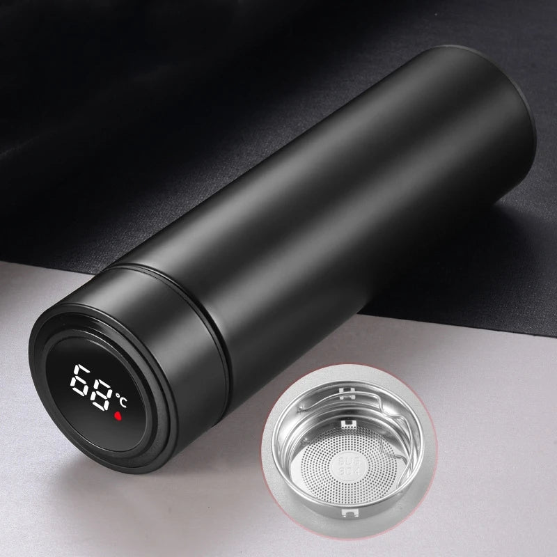 500ml Smart LCD Thermos Mug with Tea Infuser | Hot & Cold Vacuum Thermos Mug HIP
