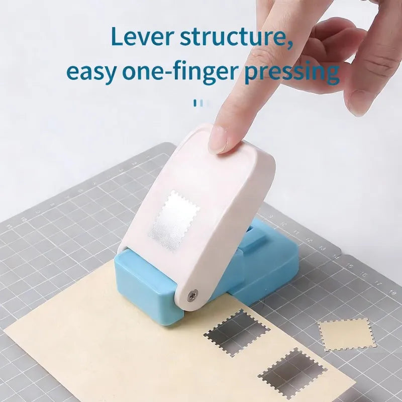 2-in-1 Postage Stamp Shape Paper Punch – DIY Craft Tool Paper Craft Punch HIP