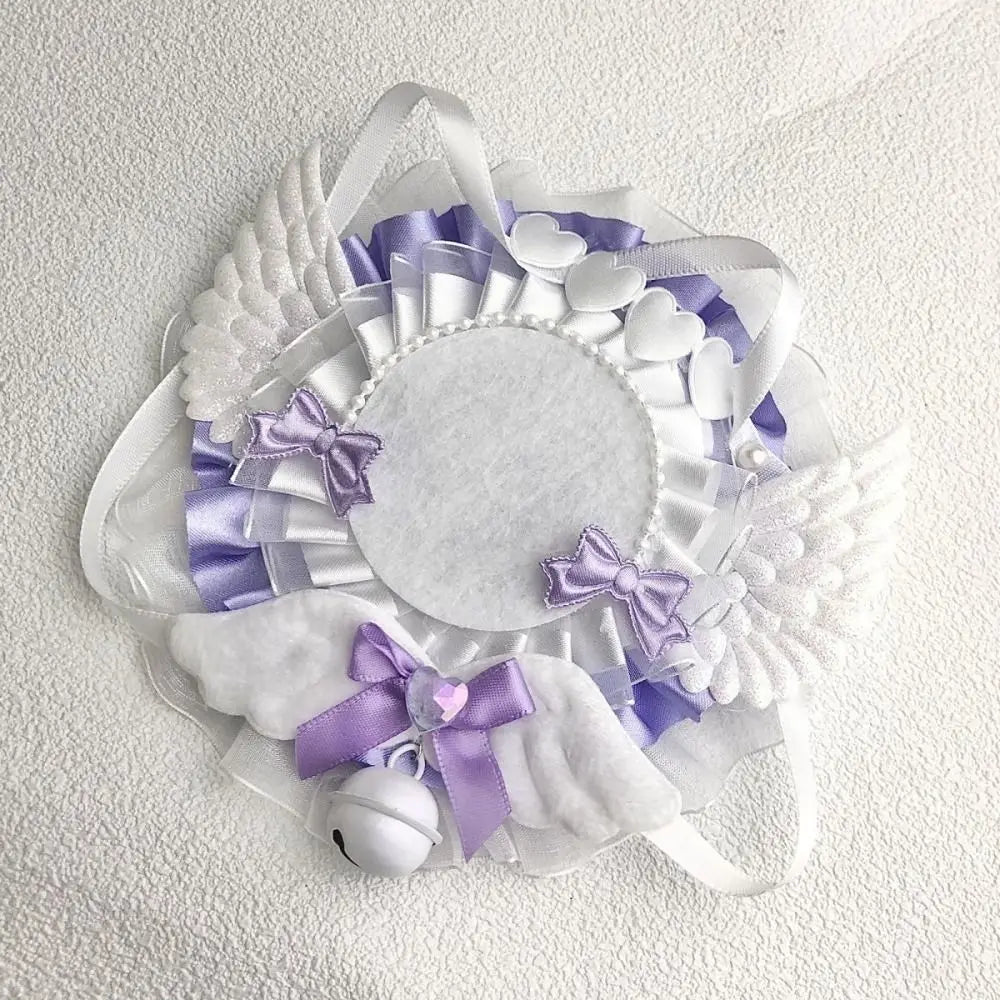 Kawaii 58mm Can Badge Cover – Lace Wings & Bow Holder Badge Display Case HIP