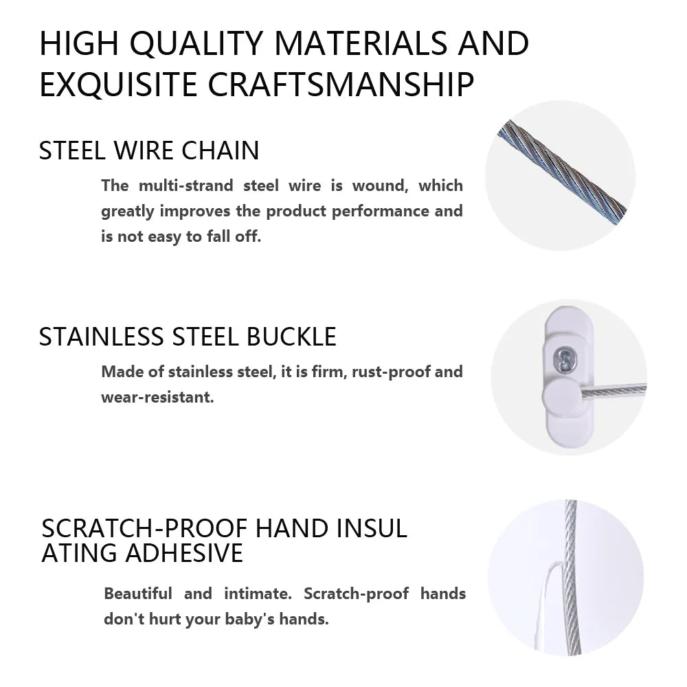 Child Safety Window & Drawer Lock – Aluminium Alloy | 2 Colors Baby Safety Lock HIP
