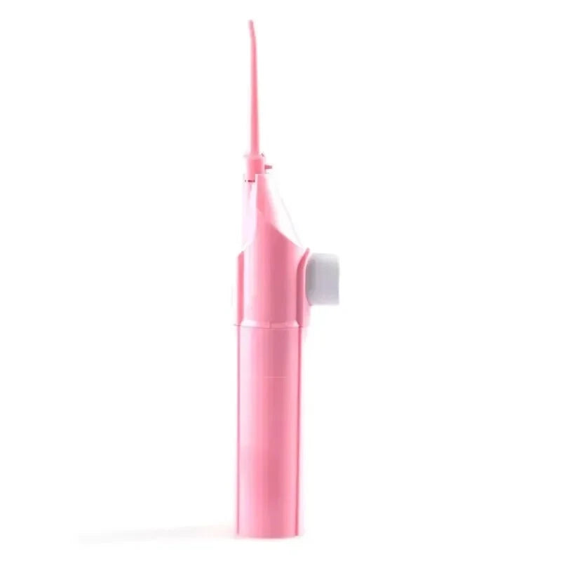 Portable Manual Water Flosser – Travel Oral Irrigator Manual Water Flosser HIP Pink 1pc