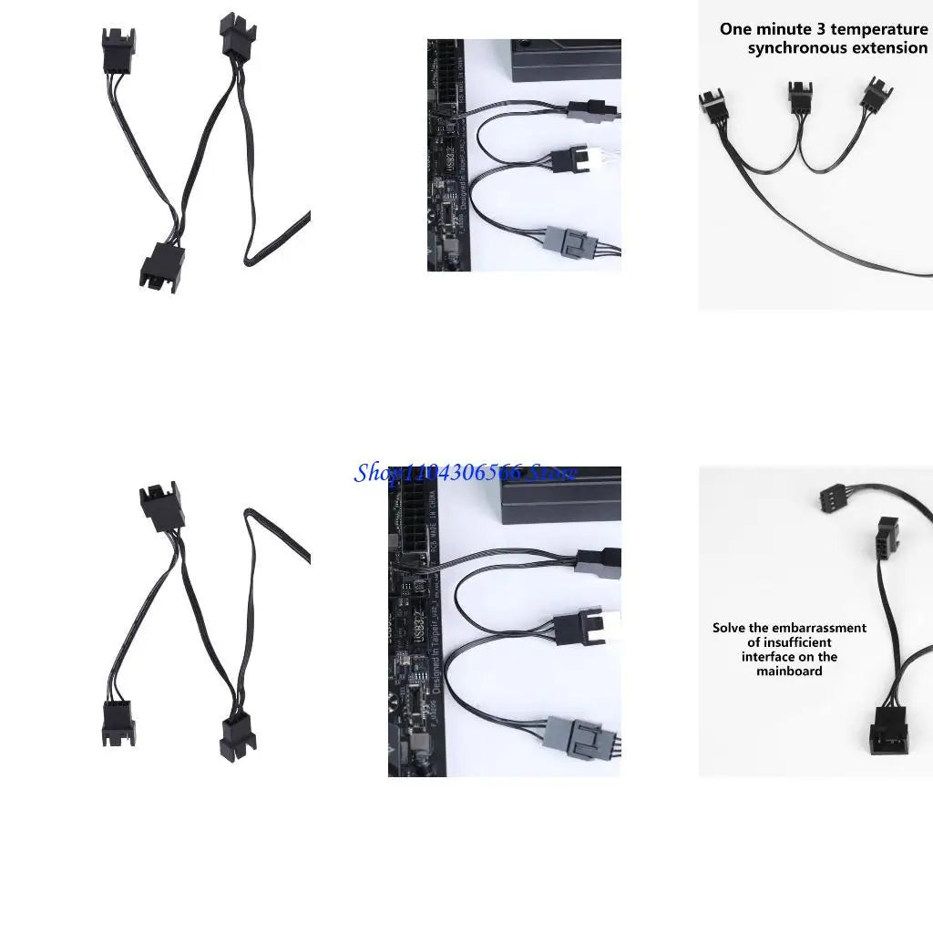 4-Pin PWM Fan Splitter Cable – 1 to 3 Way Speed Control PWM Fan Splitter Cable HIP China Mainland