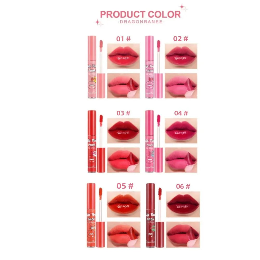 Dragon Ranee 6-Pc Tear-Off Lip Gloss Set – Matte & Waterproof Lip Gloss Set HIP