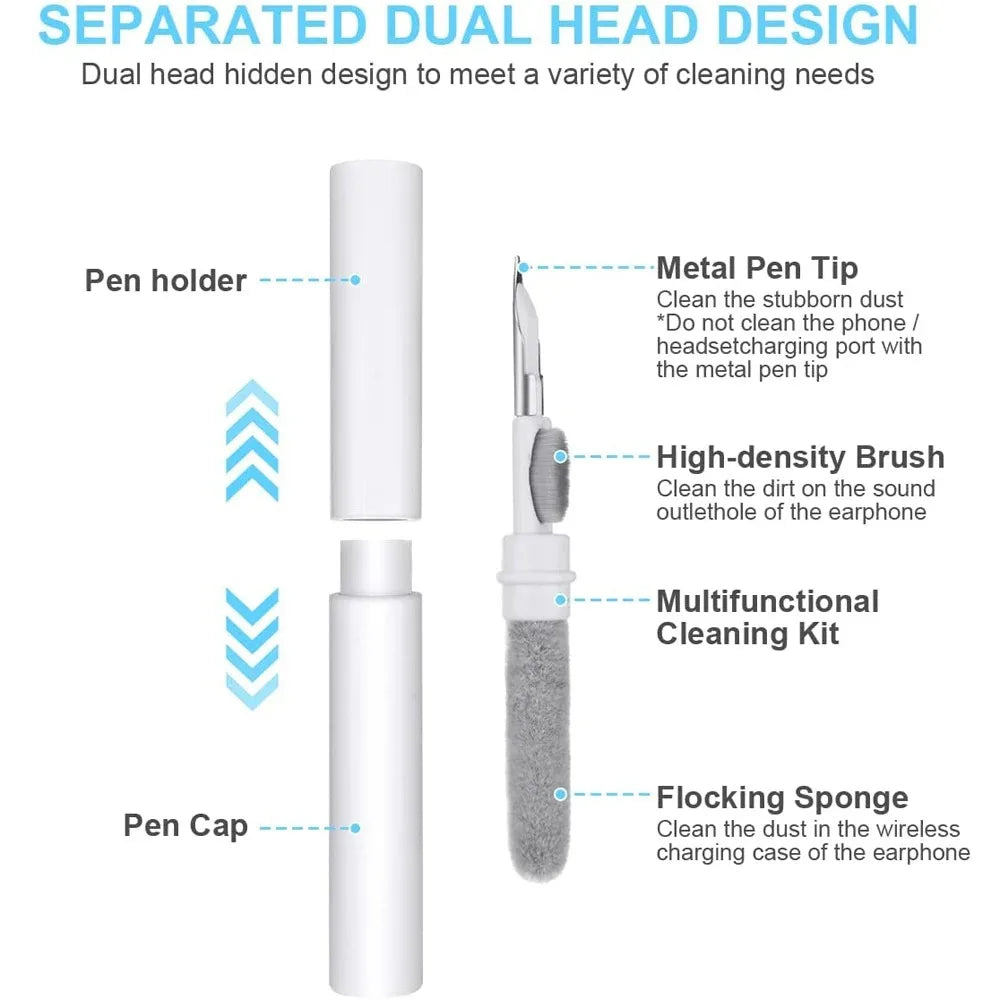 3-in-1 Earbuds Cleaning Pen for AirPods & Bluetooth Earphone Cleaning Tool HIP