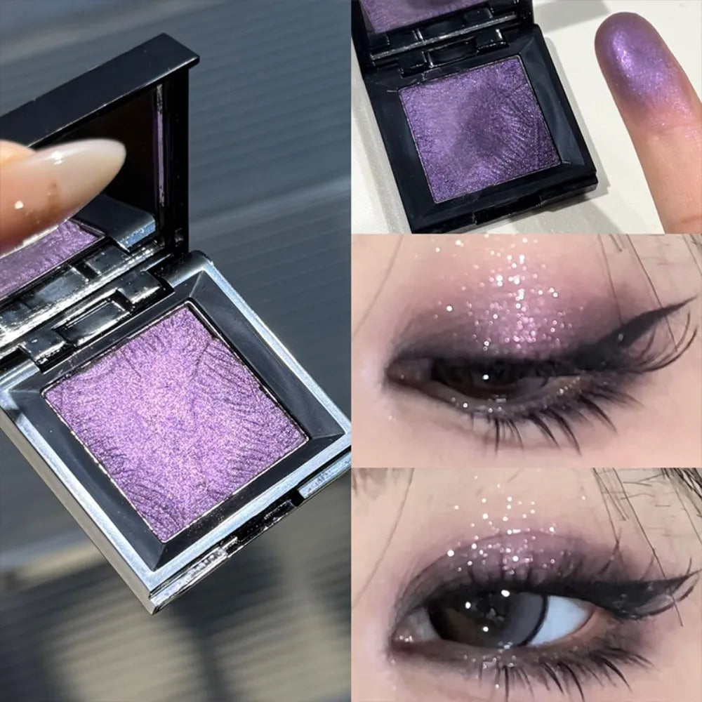 Monochrome Eyeshadow Palette Chrome Blue Pearl Glitter Highgloss Brightening Lasting Waterproof Metallic Luxury Eyeshadow Makeup HIP