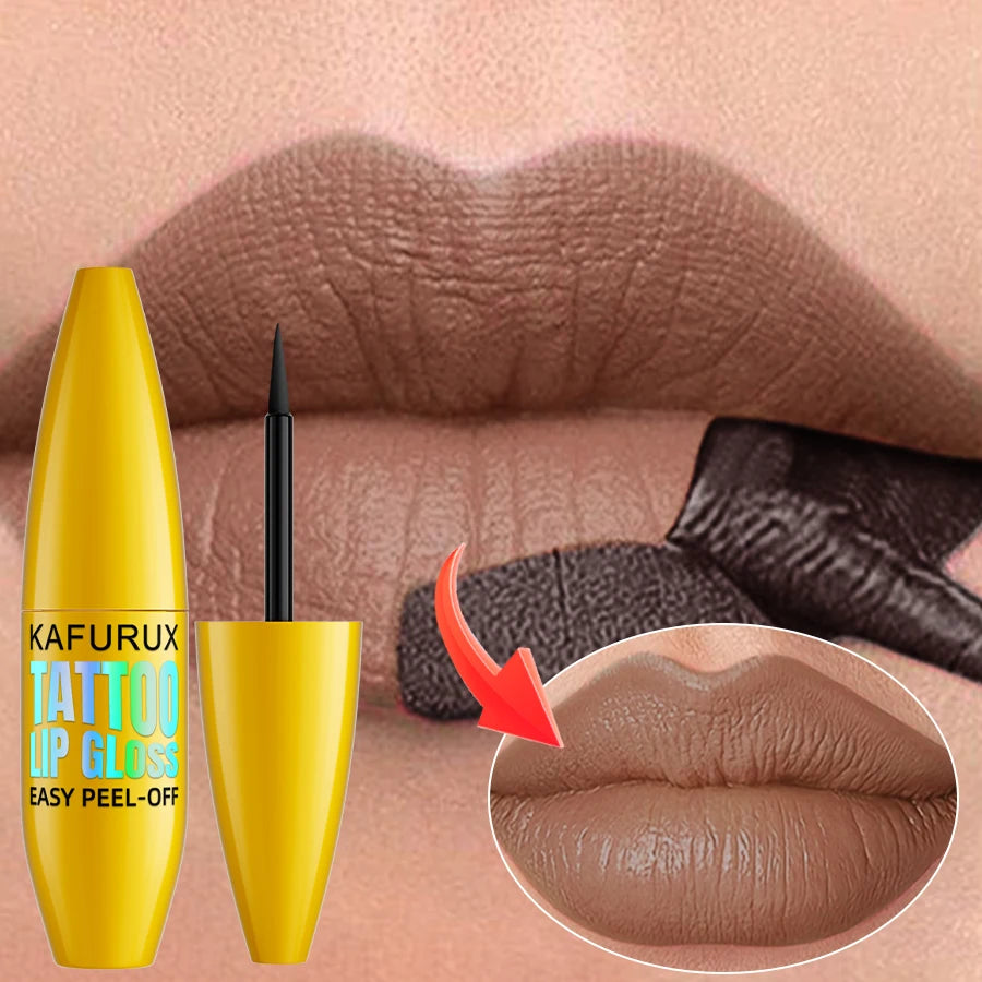 KAFURUX 7-Color Korean Matte Peel-Off Lip Tint & Stain Peel-Off Lip Tint HIP 205