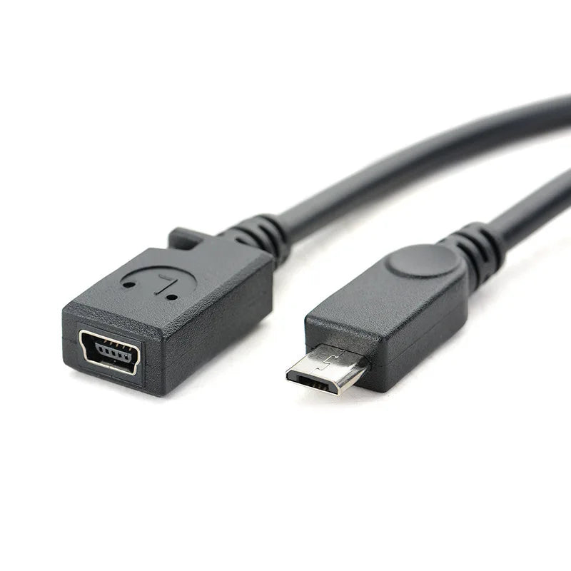 Micro USB to Mini USB Adapter Cable – 20cm Data & Charging USB Adapter Cable HIP