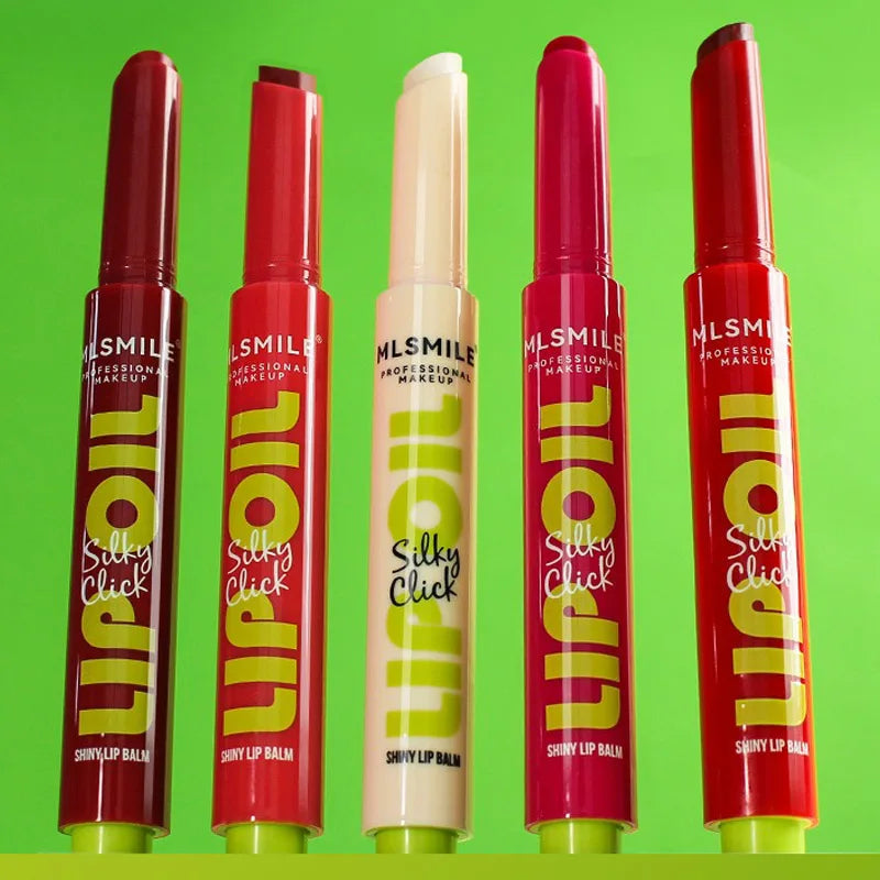 Mirror Glass Solid Lip Glaze Water Light Creamy Lip Gloss 12Hr Moisturizing Tint Avocado Lip Oil Balm Press Lipstick Cosmetic HIP