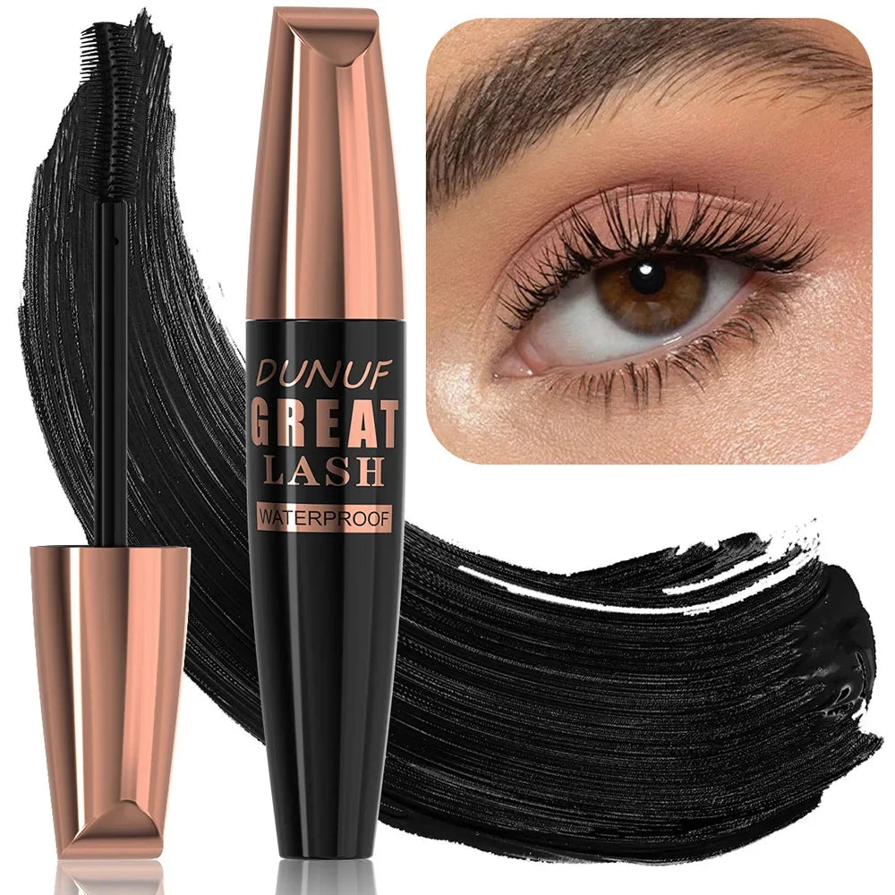 DUNUF 24HR Waterproof Mascara – Volume, Length & Curl Waterproof Mascara HIP