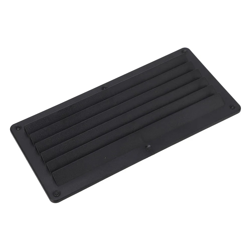 Black RV Air Vent Cover 10.4×5 in – ABS Rectangular Grill Air Vent Cover HIP