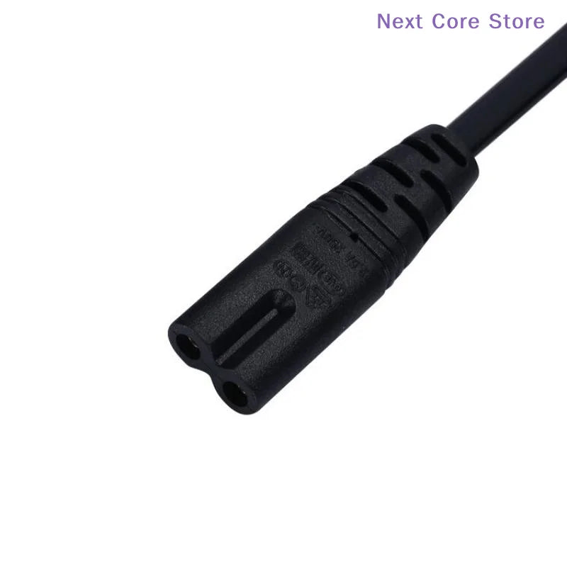 2-Pin US Plug Power Cable – 2 Prong Cord for Laptop & TV Power Cable HIP
