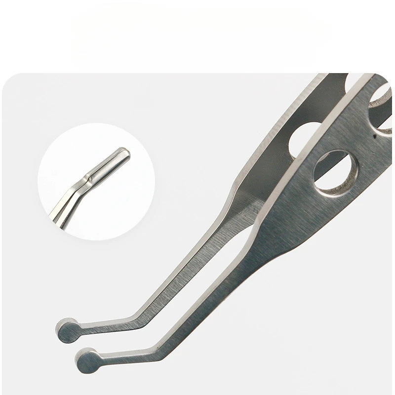 Stainless Steel/titanium Meibomian Massage Tweezer Clamp Gland Flap Eyelid Forceps Clip Ophthalmic Eye Tool Makeup Beauty HIP