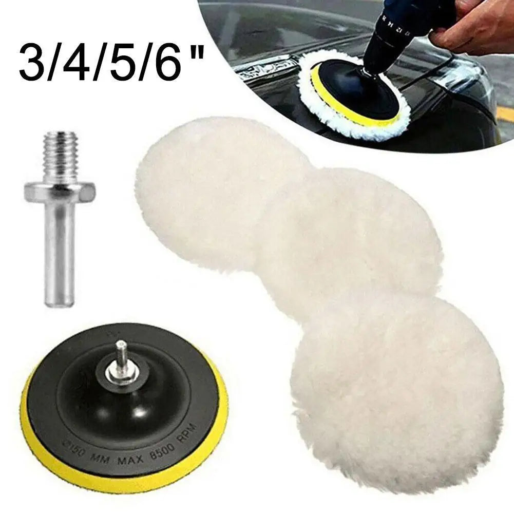 Car Polish Pad 3/4inch For M10/M14 Soft Wool Machine Waxing Polisher Car Body Polishing Discs Cleaning Removes Scratches Tool HIP