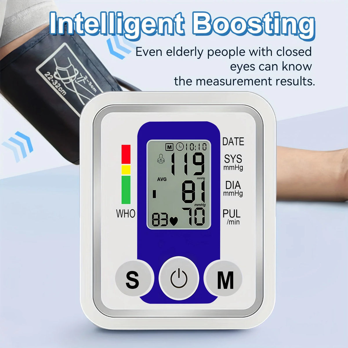 Fireurus Digital Arm Blood Pressure Monitor & Heart Rate Blood Pressure Monitor HIP