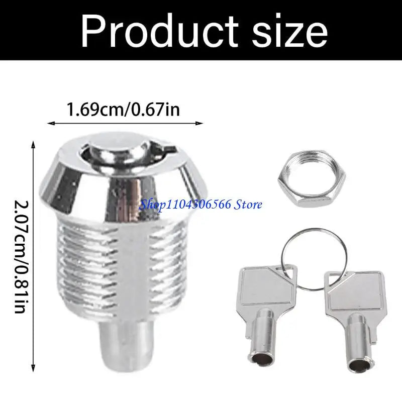Push Cabinet Lock for Drawers, Jewelry Boxes & Equipment Cabinet Push Lock HIP