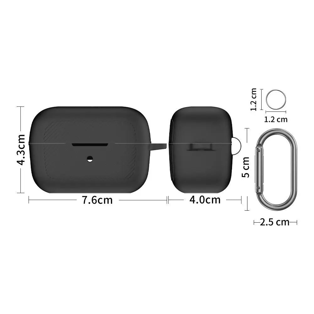 Silicone Case + Carabiner for Anker Soundcore C50i Earphone Case Cover HIP