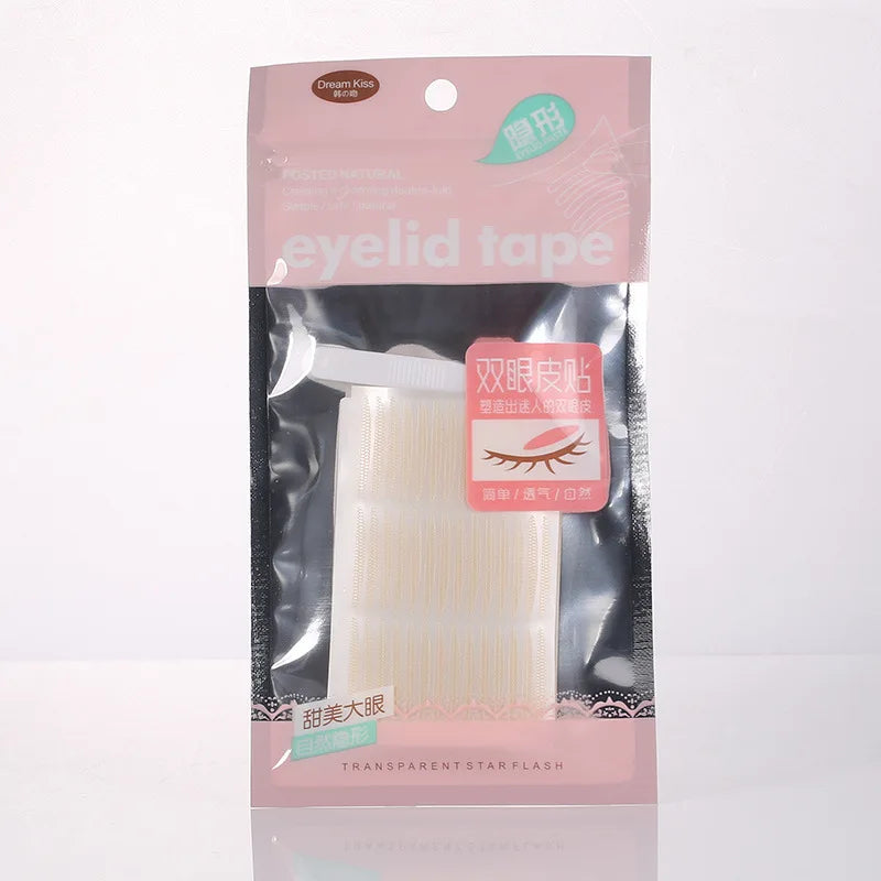480PCS Invisible Double Eyelid Tape Self-Adhesive Gauze Slim/Wide Waterproof Fiber Stickers for eyelid with free Tools Cosmetics HIP 420Pc-Long Bent09