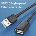 USB 2.0 Male to Female Extension Cable 3M – SEamopar USB Extension Cable HIP Blue 3m