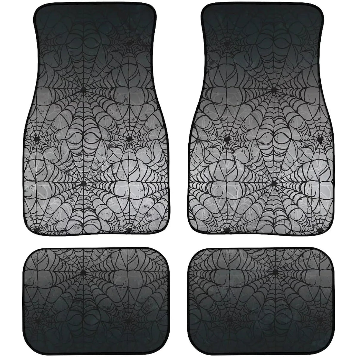 Spider Web Gothic Car Floor Mats – 4-Piece All-Weather Set Car Floor Mats HIP black one size