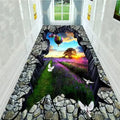 2D Visual Effect Anti-Slip Door Mat – Floral Rug for Home Anti-Slip Door Mat HIP 1 40x120-Felt