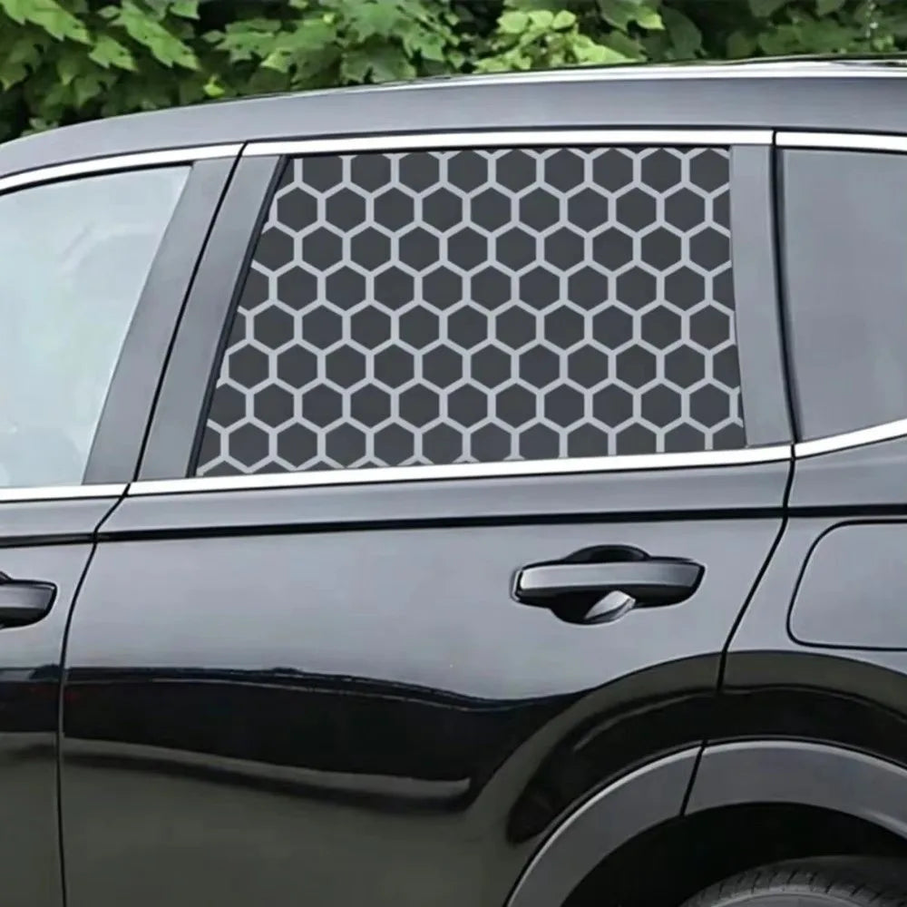 Honeycomb Matte Black Car Window Vinyl Sticker 75x50cm Car Window Decal HIP