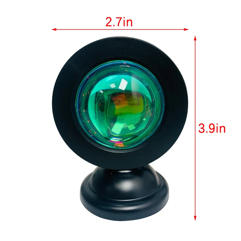 Led USB Sunset Lamp Projector Home Decor Night Light Portable Mood Light For Bedroom Living Room Wall Photography Neon Lights HIP
