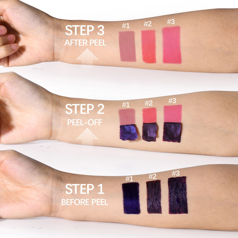 Peel Off Lip Stain Waterproof Resistant Lipsticks Cheap Lip Gloss Matte Tick for Lips Labios Inks Tattoos Makeup Ink Tint HIP