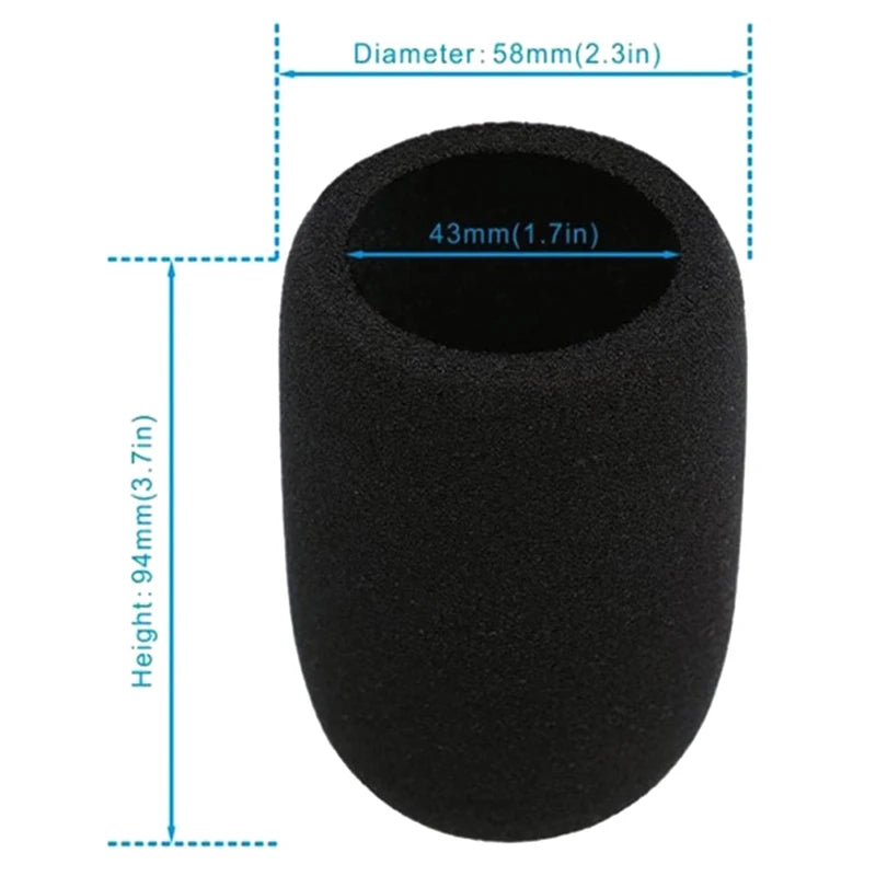 Foam Windscreen Cover for Blue Snowball & Snowball Ice Mic Microphone Windscreen HIP AT2020