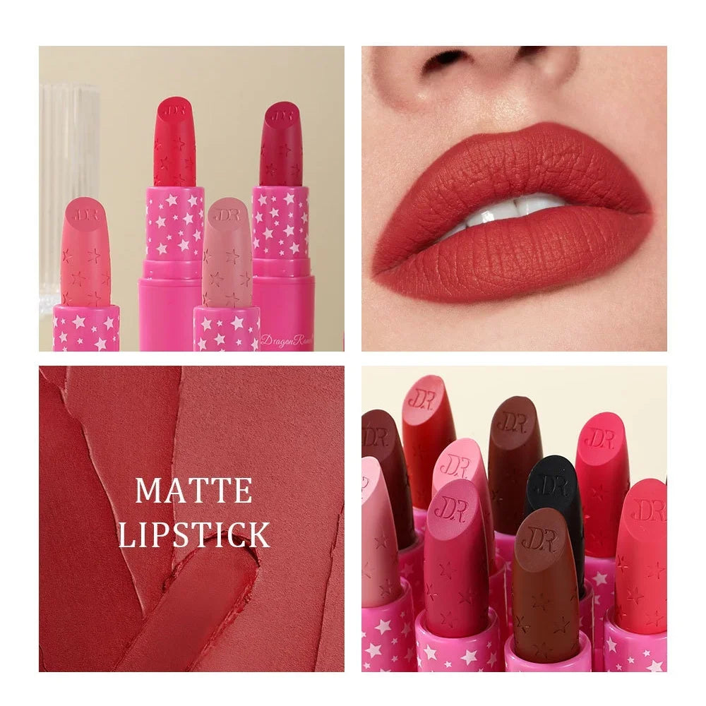 Dragon Ranee 3-Pc Matte Lipstick Set – Waterproof Long-Lasting Matte Lipstick Set HIP