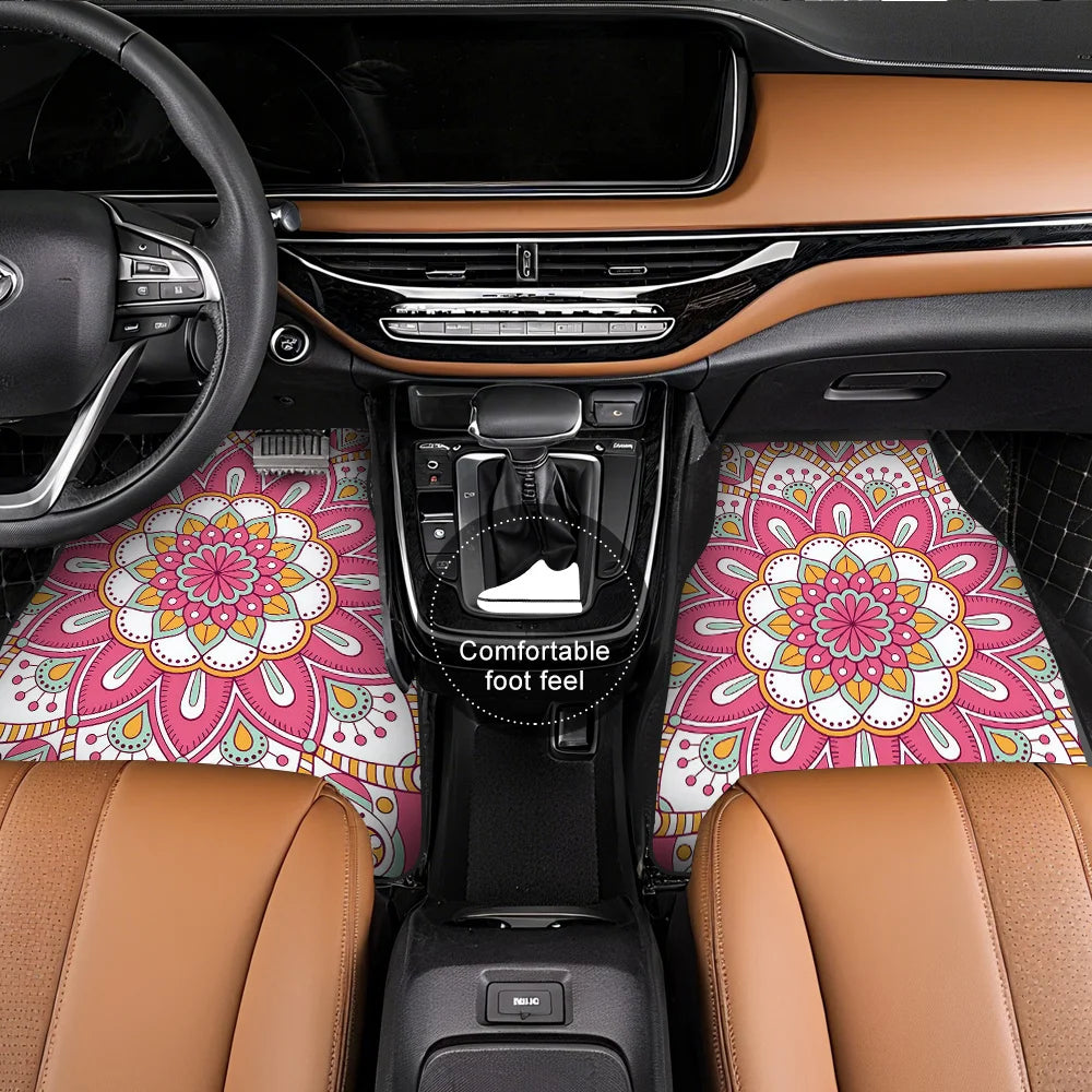 Crystal Velvet Car Floor Mats – Double-Layer Universal Fit Car Floor Mats HIP