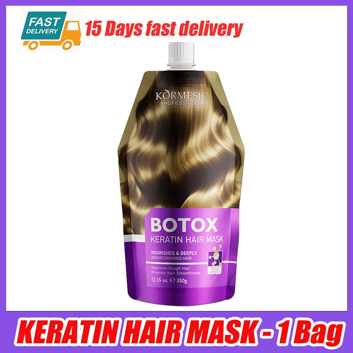 Keratin Hair Mask – 5-Second Deep Moisture & Frizz Control Keratin Hair Mask HIP 350g-1 Bag